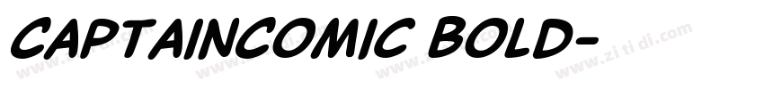 CaptainComic Bold字体转换